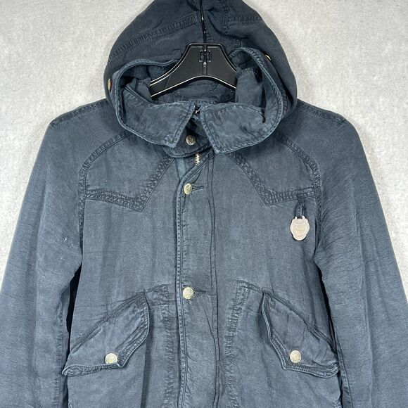 Vintage Y2K DIESEL Racing Biker Nylon Bomber Jacket Size Small Faded Avant Garde - Picture 2 of 14